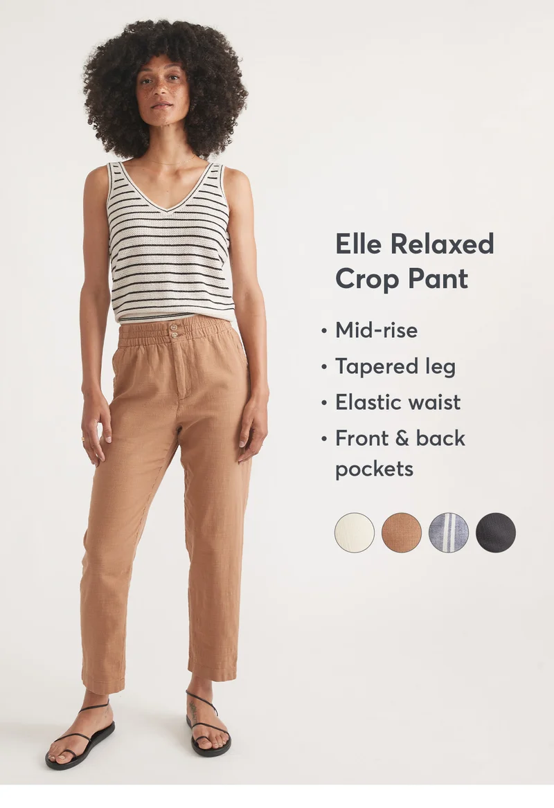 Elle Relaxed Crop Pant
