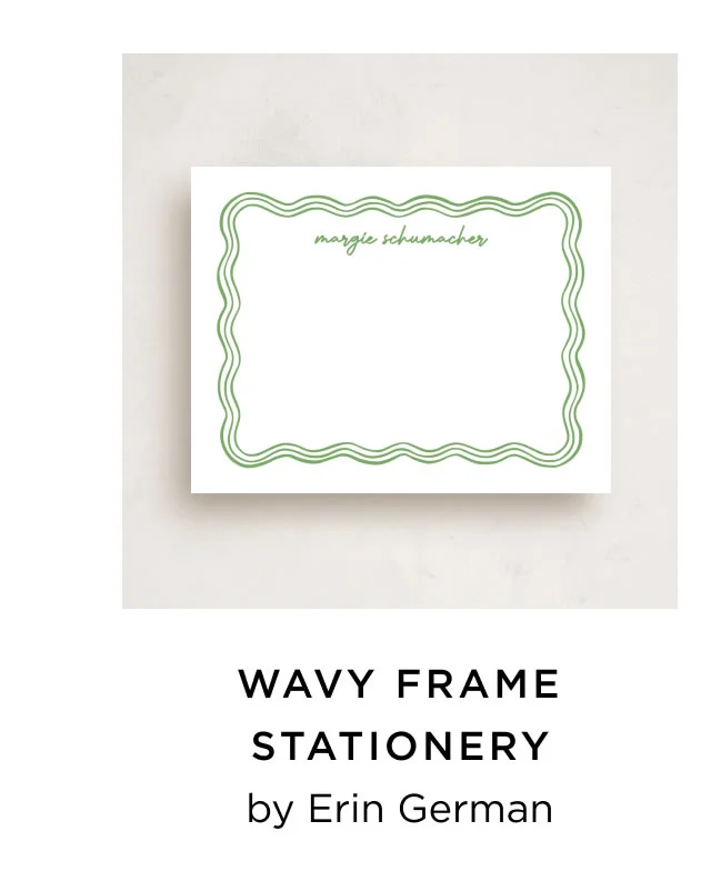 Wavy Frame Stationery
