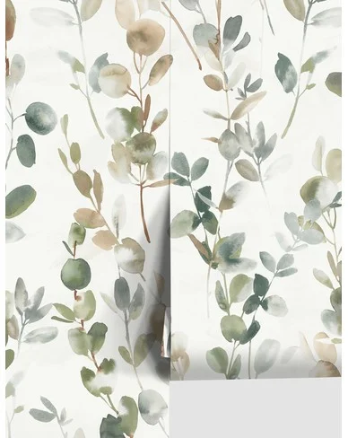 Joyful Eucalyptus Wallpaper by Candice Olson - Green