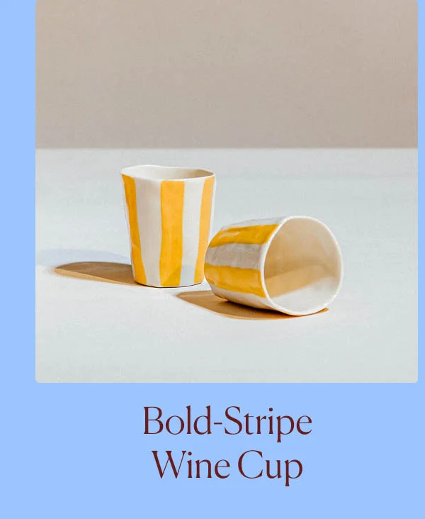 Bold-Stripe Wine Cup