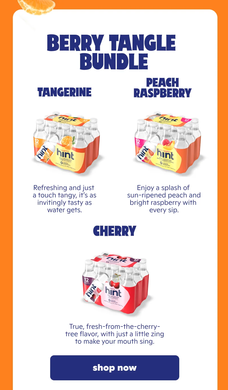 Berry Tangle Bundle: Tangerine, Peach Raspberry, Cherry