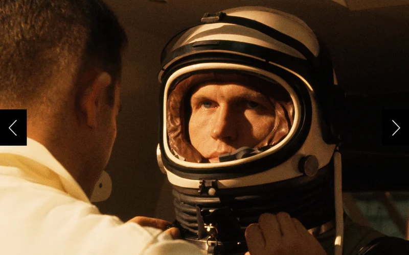 Astronaut Frank Borman in his spacesuit.