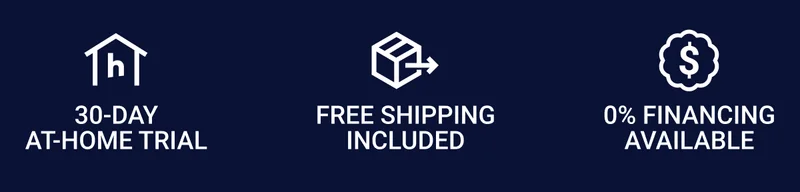 30-day at-home trial. Free shipping included. 0% financing available.