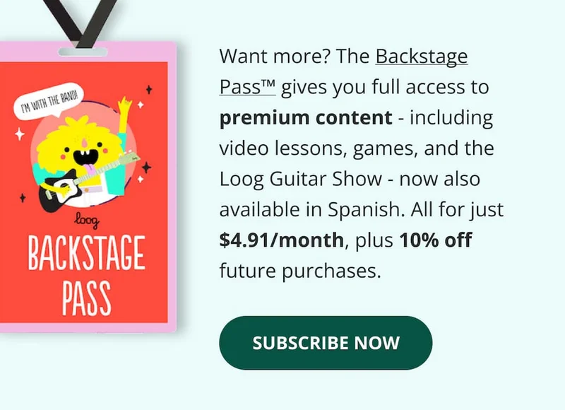 Backstage Pass - SUBSCRIBE NOW