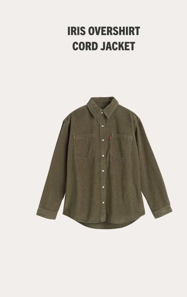 IRIS OVERSHIRT CORD JACKET