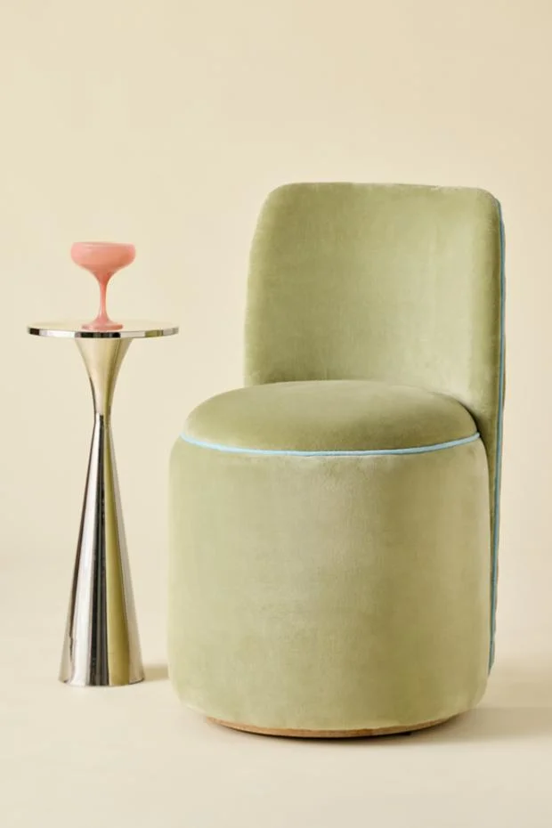 Jane Velvet Upholstered Vanity Chair