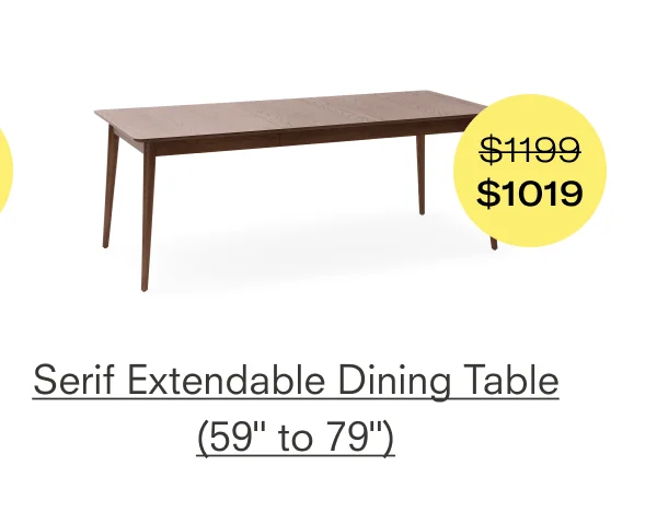 SERIF DINING TABLE