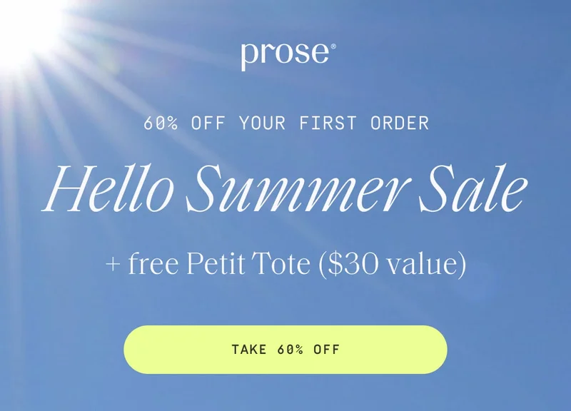 Prose | Hello Summer Sale