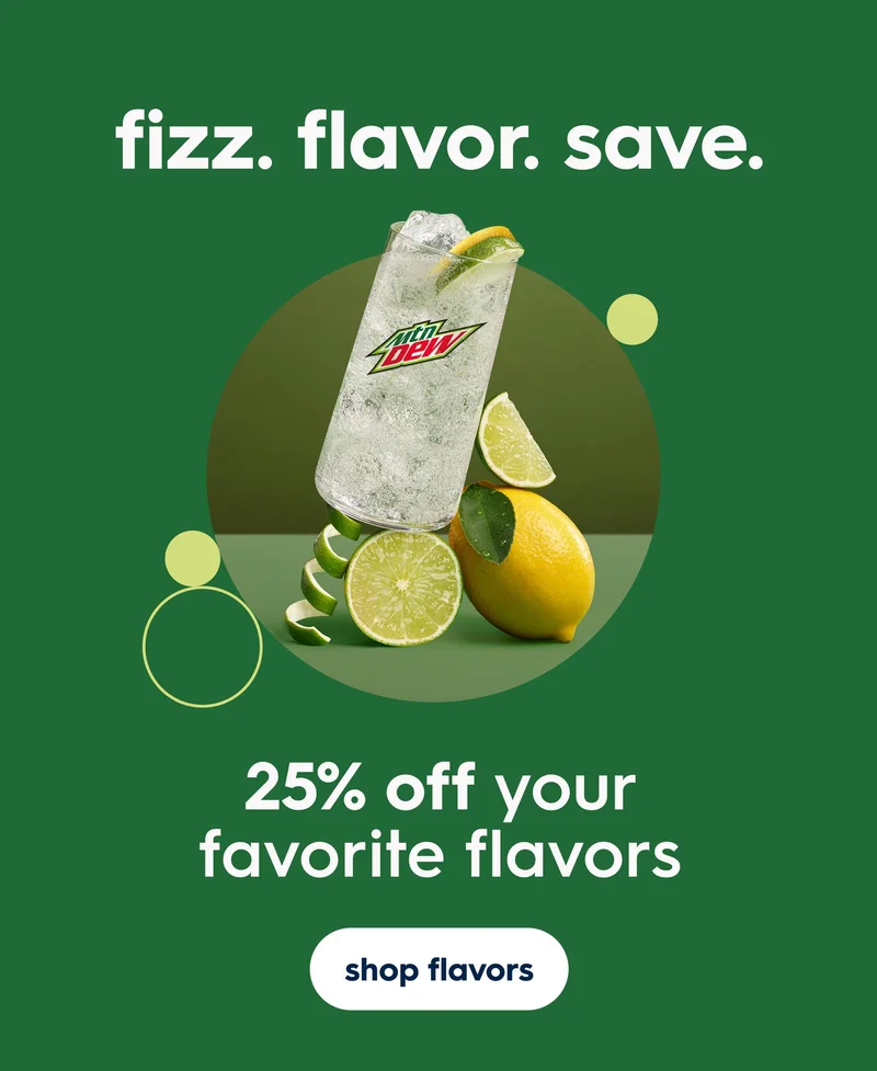 25% off SodaStream best selling flavors