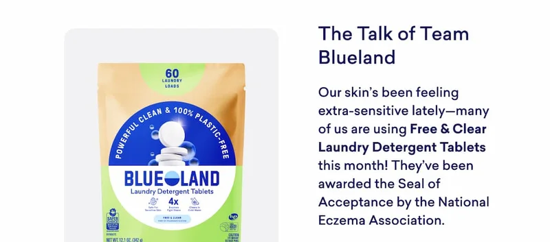 The Talk of Team Blueland: Free & Clear Laundry Detergent Tablets!