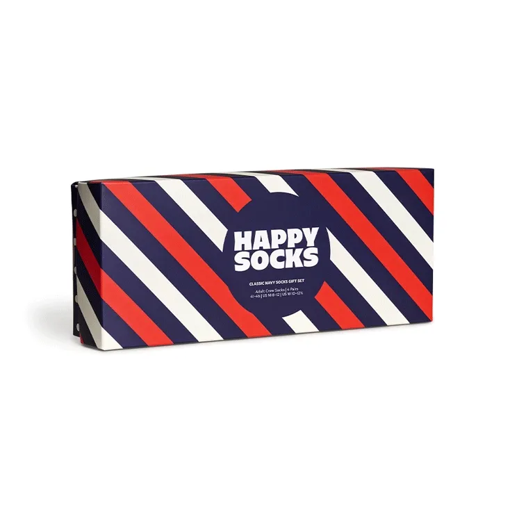 4-Pack Classic Navy Socks Gift Set