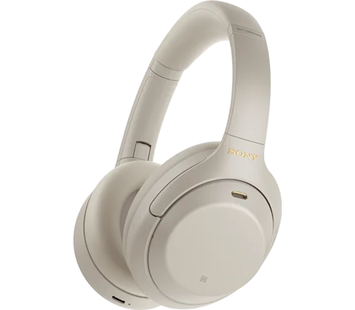 Sony /B Premium Noise Cancelling Wireless Over-The-Ear Headphones, White