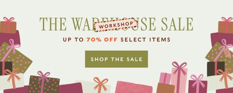 The Workshop Sale Up to 70% off Select Items