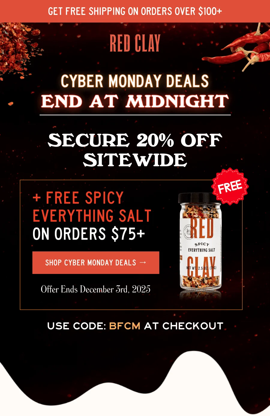 Enjoy 20% OFF Sitewide + FREE Spicy Everything Salt On Orders $75+