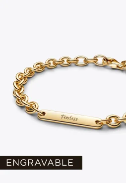 Engravable Bar Link Bracelet