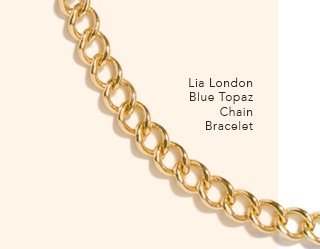 Lia London Blue Topaz Chain Bracelet