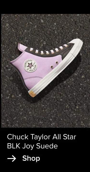Shop: Chuck Taylor All Star BLK Joy Suede