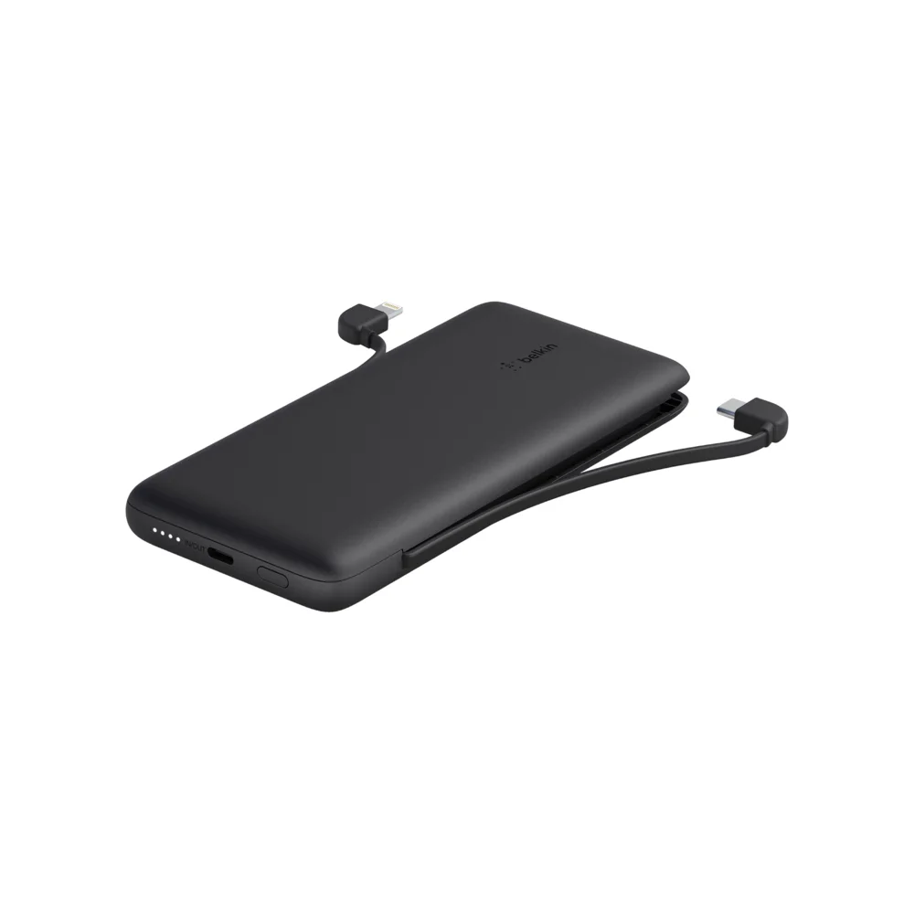 Image of 10K USB-C Power Bank with Integrated Cables