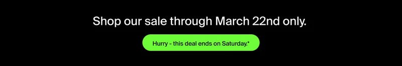 Shop deal til Saturday only.