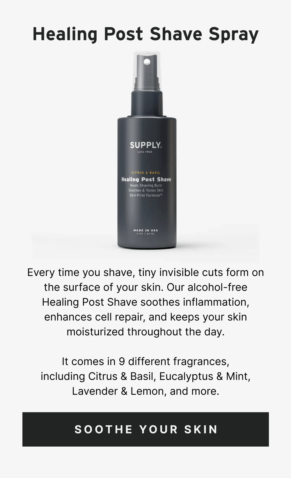 Healing Post Shave Spray [ Soothe Your Skin ]