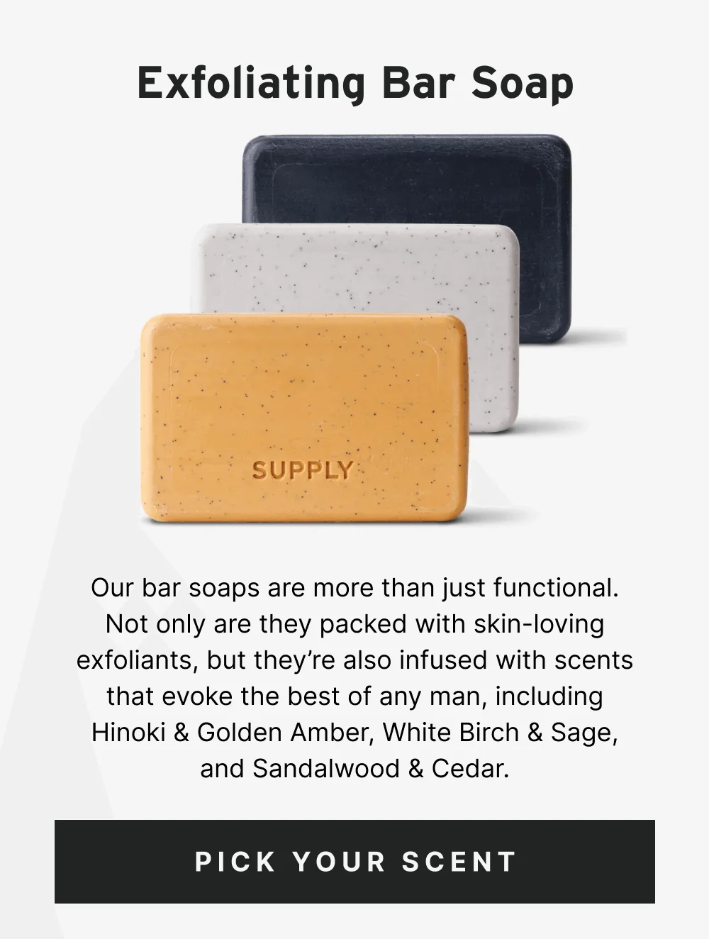 Exfoliating Bar Soap [ Pick Your Scent ]