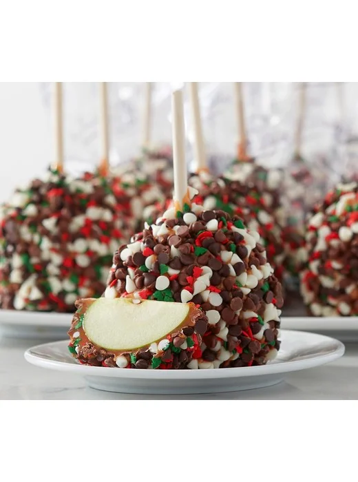 SH 12/8 Mrs. Prindable's 6 Individual Holiday Cheer Caramel Apples