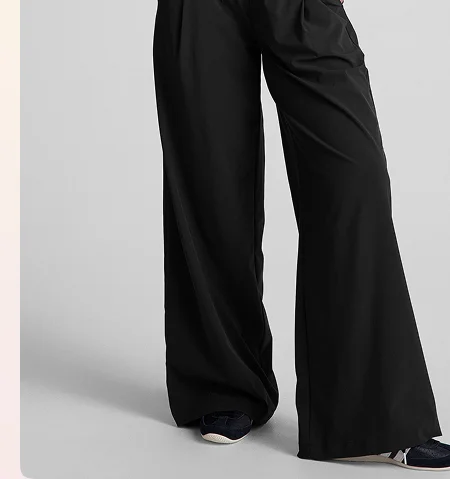 Easy Wide Leg Pant in True Black