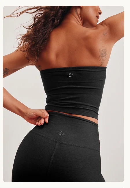 Spacedye Strapless Top in Darkest Night