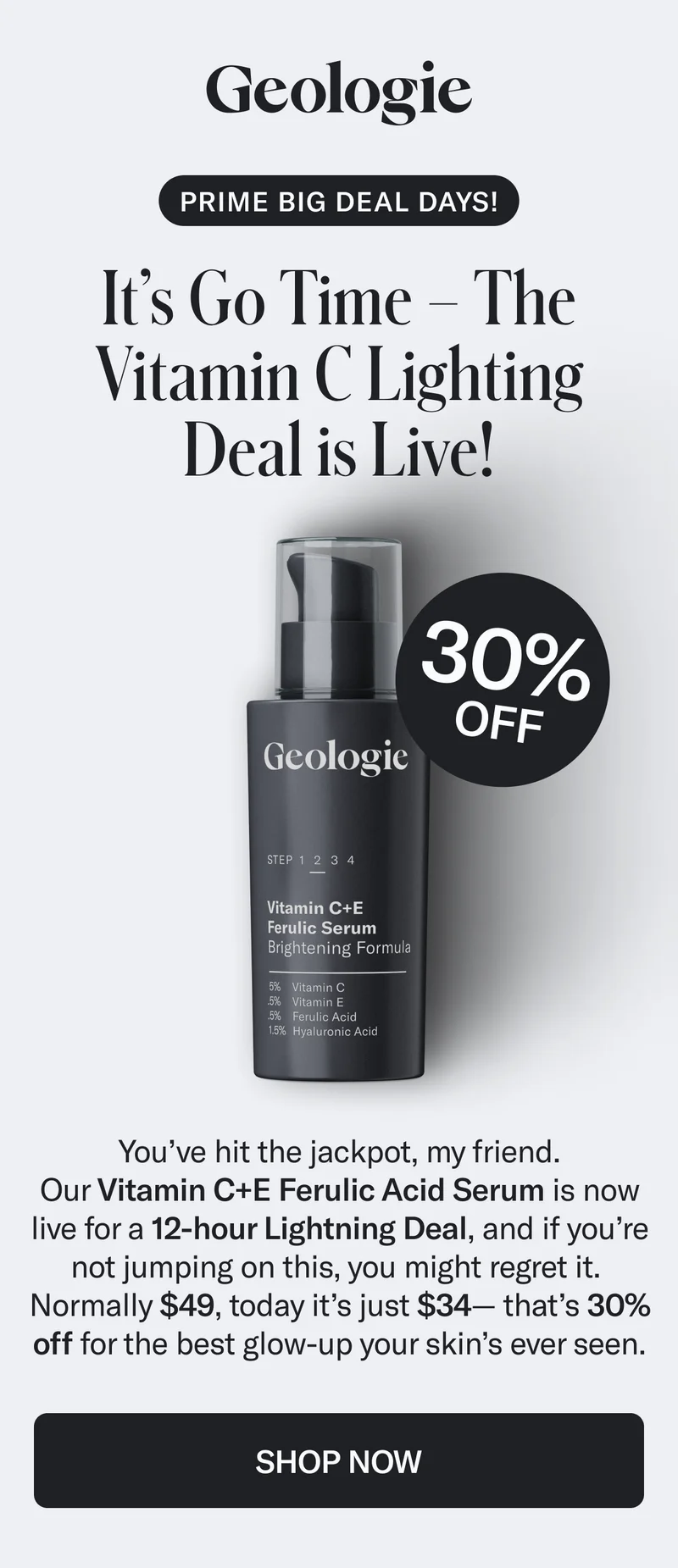 Geologie Vitamin C Amazon Lightning Deal