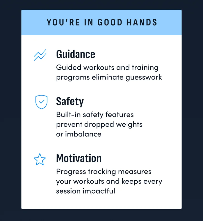 You're in good hands. Guidance. Safety. Motivation.