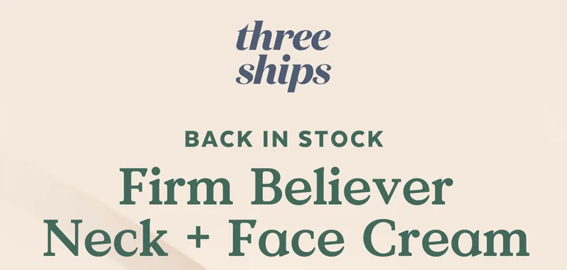 BACK IN STOCK Firm Believer Neck + Face Cream