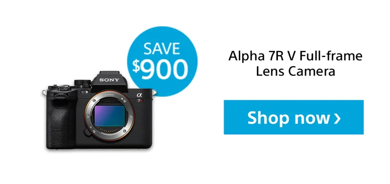 Save | Alpha 7R V Full-frame Lens Camera | Shop now