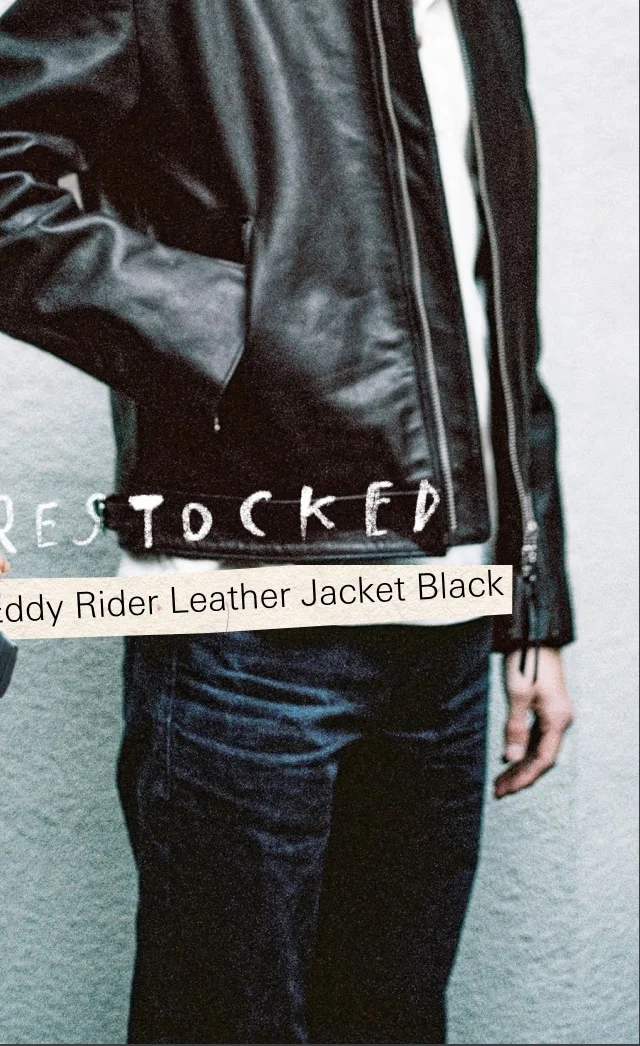 Eddy Rider Leather Jacket Black