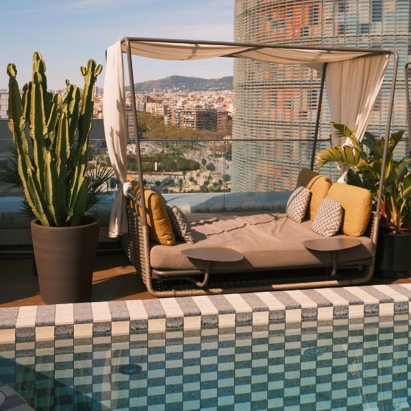 Poolside cabana