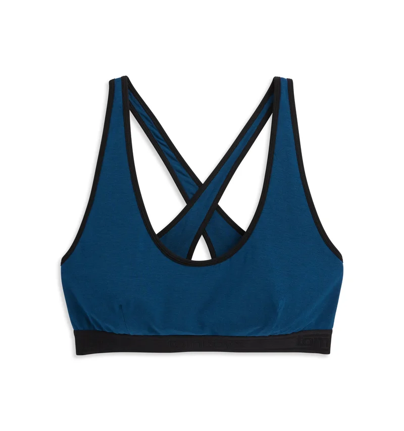 Image of All Day Bralette - TENCEL™ Modal Retro Blue