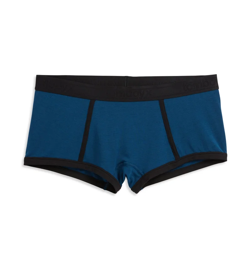 Image of Boy Shorts - TENCEL™ Modal Retro Blue