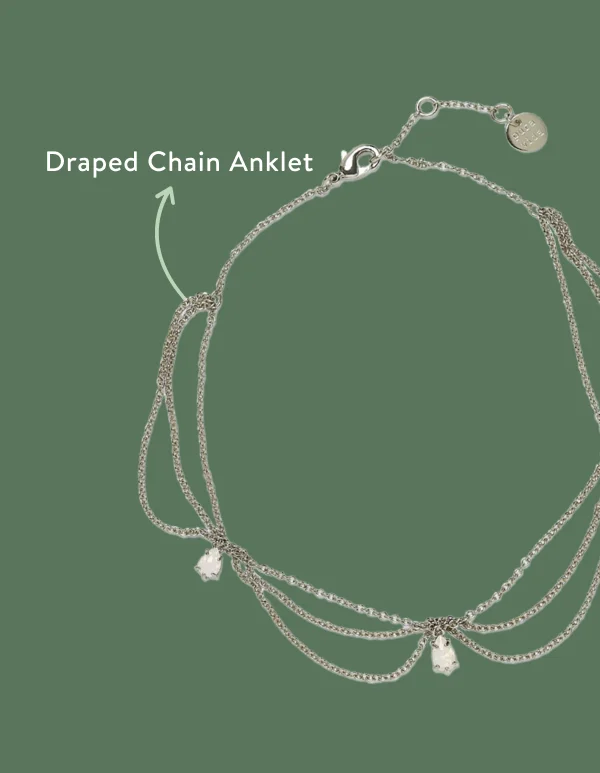 Draped Chain Anklet