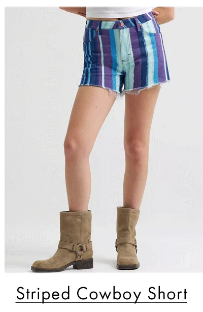 Striped Cowboy Short