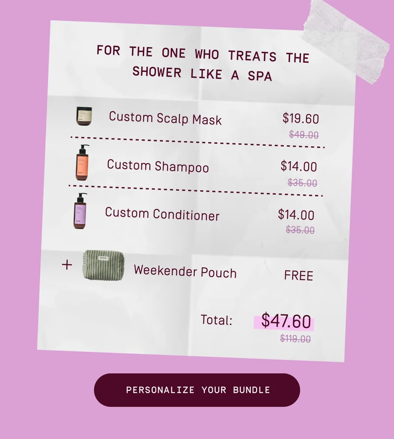 Personalize your bundle