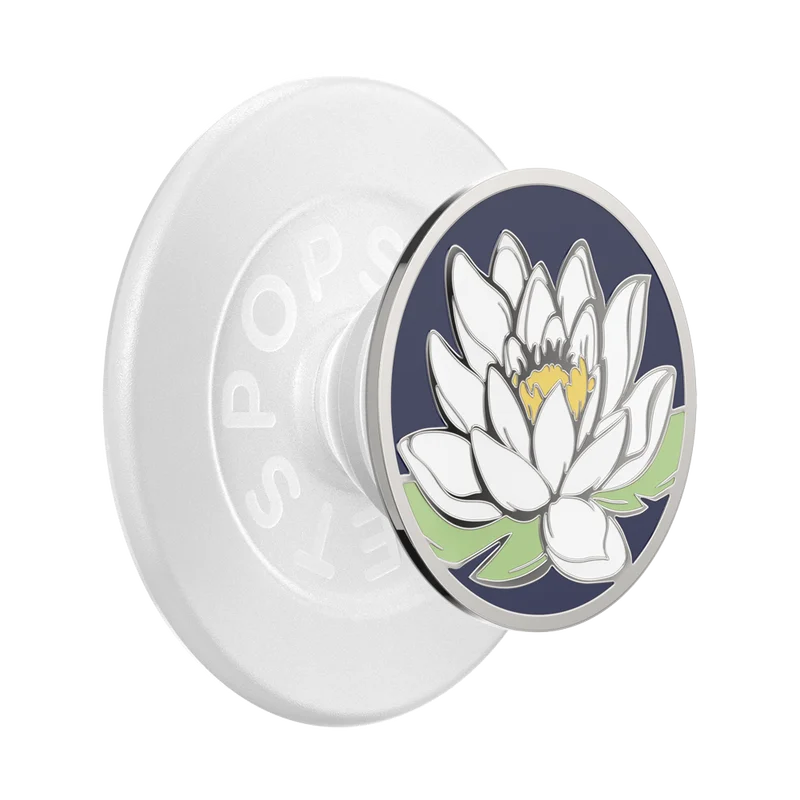Image of Enamel Water Lily Midnight — MagSafe PopGrip