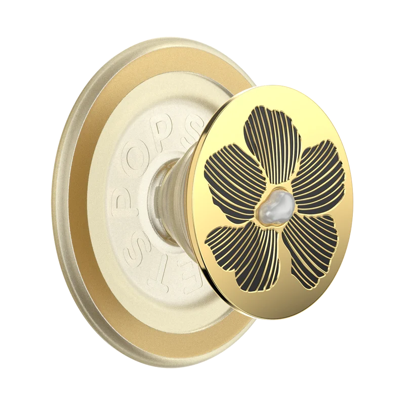 Image of Enamel Mae Flower with Pearl — MagSafe PopGrip