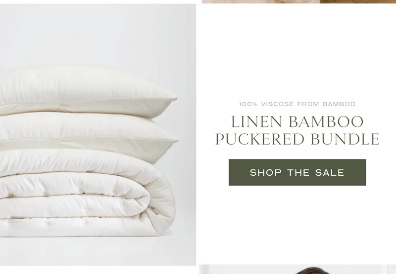 Shop The Linen Bamboo Puckered Bundle