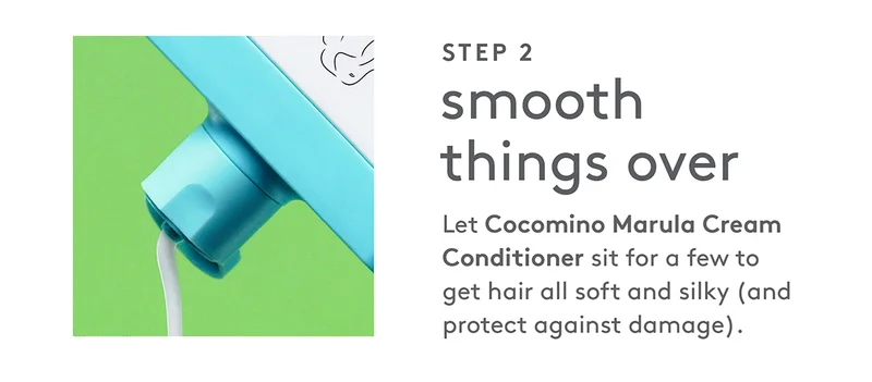 Protect and soften hair with Cocomino Marula Conditioner.