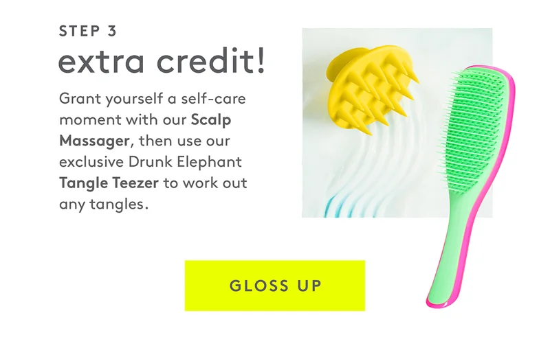 Self-Care with our Scalp Massager and Tangle Teezer.