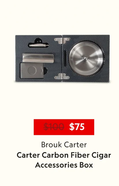 Carter Carbon Fiber Cigar Accessories Box