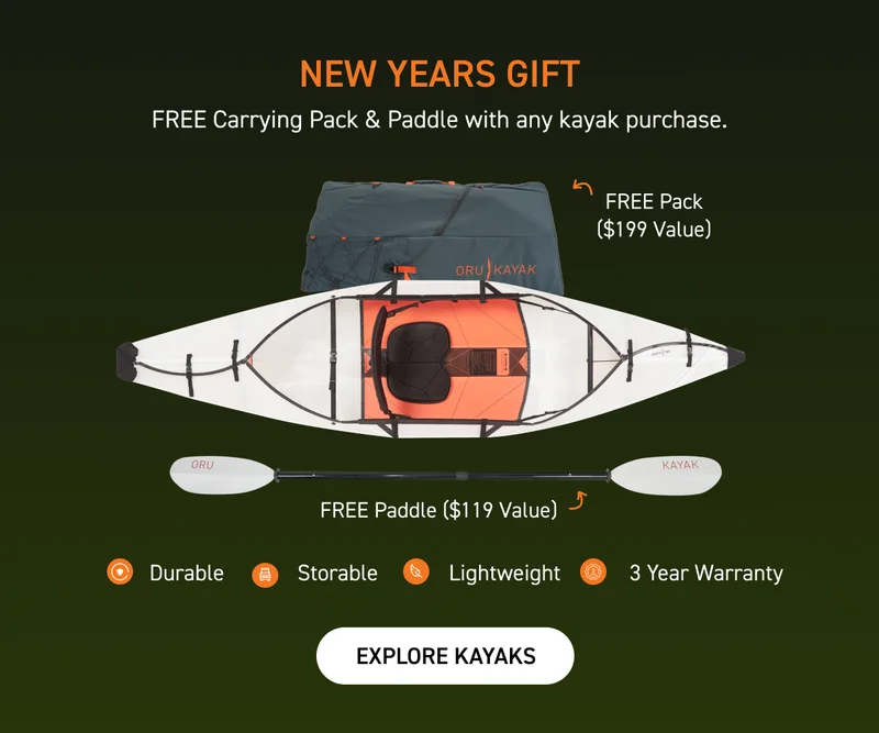 Free Carrying Pack + Paddle with any kayak purchase ($318 value)