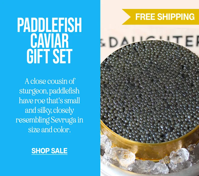 Paddlefish Caviar Gift Set