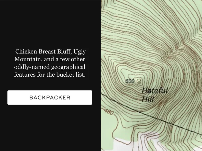 Oddly-named geographical features