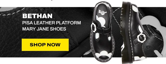 Bethan Pisa Leather Platform Mary Jane Shoes
