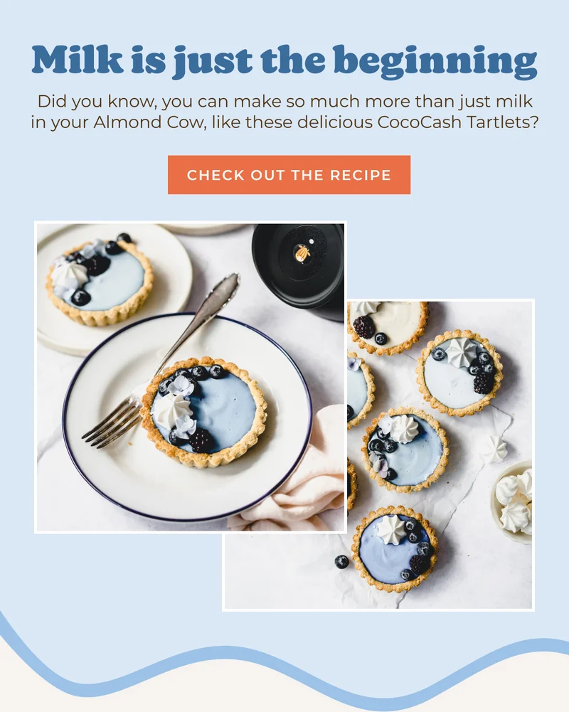 Almond Cow CocoCash Tartlets recipe